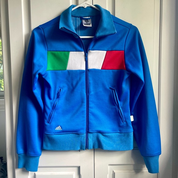 Adidas FIFA World Cup 2006 Track Jacket Italia Champions XS Vintage Blue - Picture 3 of 14